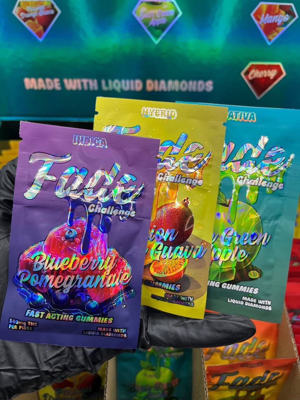 FADE CHALLANGE GUMMIES 500MG LIQIUD DIAMOND - Image 3