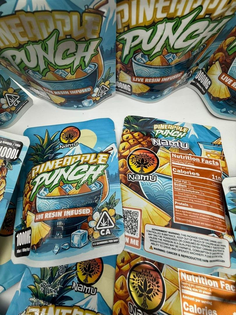 PINEAPPLE PUNCH LIVE RESIN INFUSED GUMMIES 1000mg - Image 4