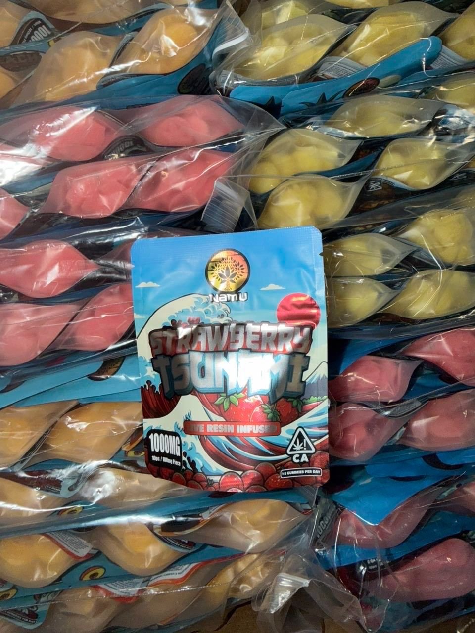 namu edibles 1000mg, namu edible 1000mg, namu edibles, namu strawberry tsunami, namu strawberry tsunami gummies