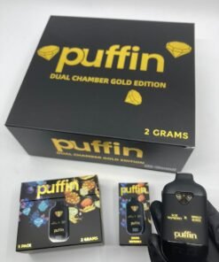 puffin 2g disposable gold edition, puffin disposable, puffins carts, 2g puffins, puffin carts